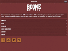 Tablet Screenshot of boonervpark.com